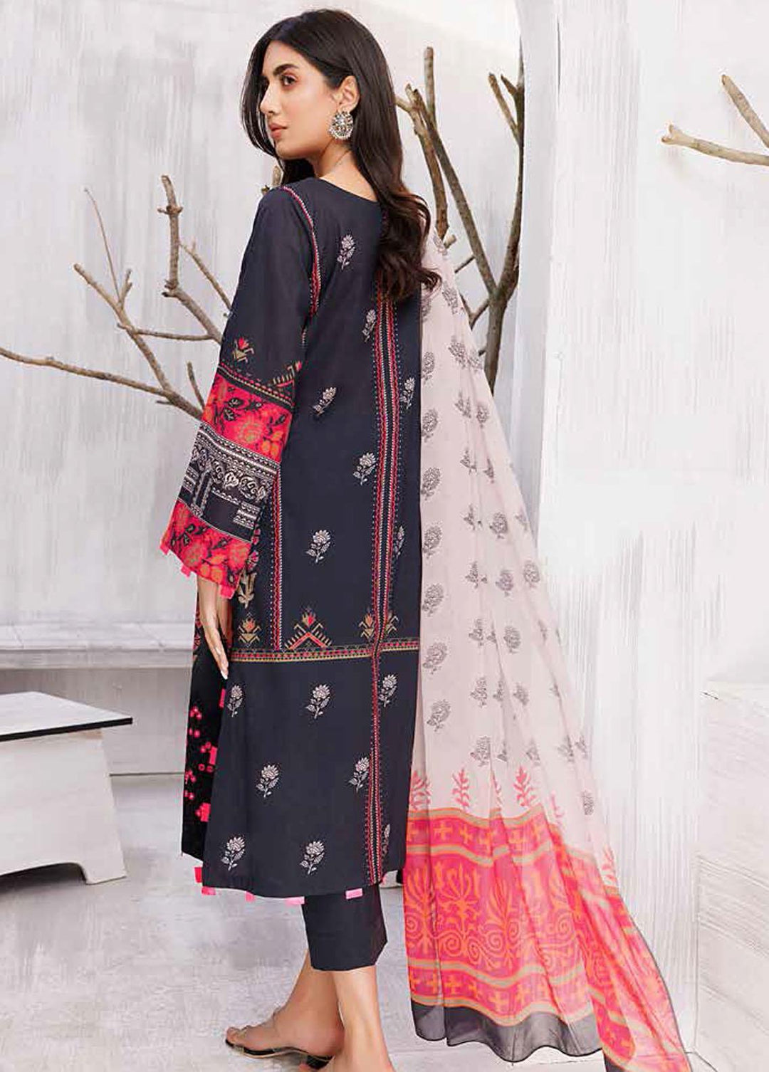 Basant By Charizma Embroidered Lawn Suits Unstitched 3 Piece CRZ23B CBL-13 - Summer Collection