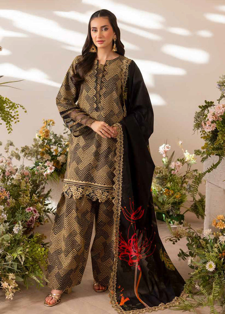 Basics by Charizma Embroidered Lawn Suits Unstitched 3 Piece CRZ25BL CB5-01 - Summer Collection