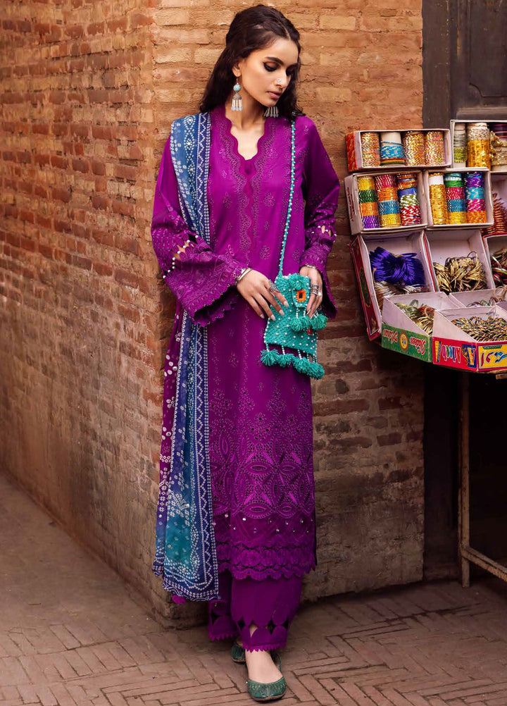 Bazaar by Nureh Chikankari Lawn Suits Unstitched 3 Piece NU24BZ NS-125 - Summer Collection