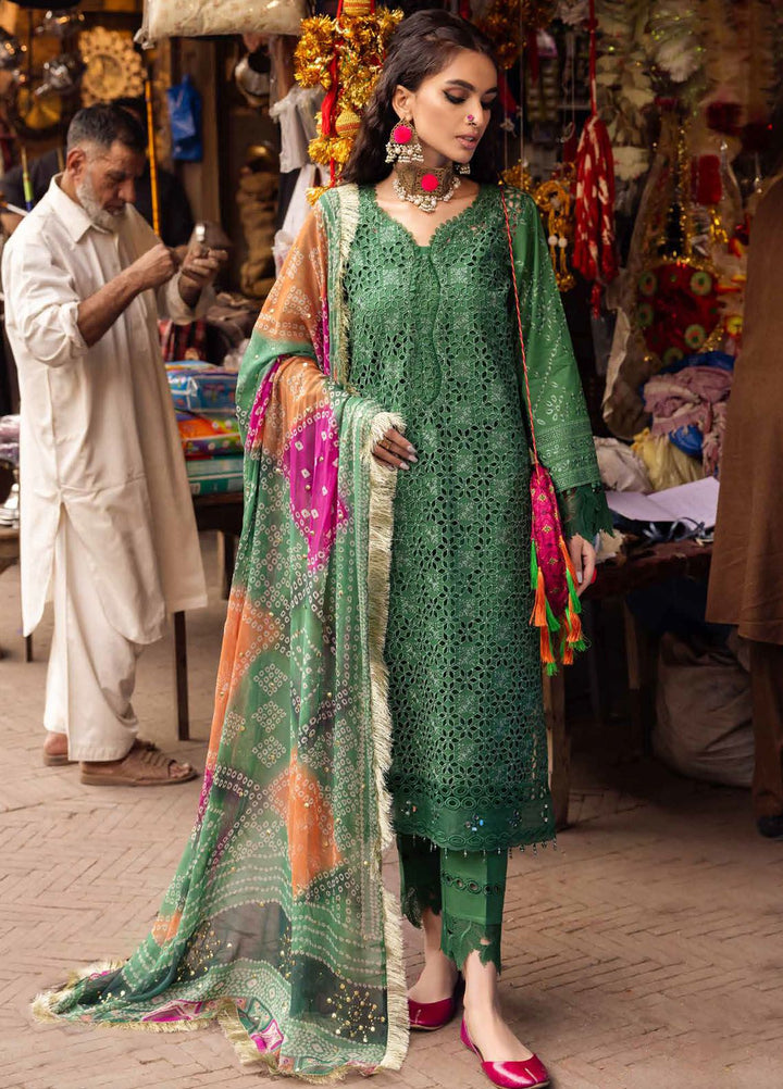 Bazaar by Nureh Chikankari Lawn Suits Unstitched 3 Piece NU24BZ NS-126 - Summer Collection