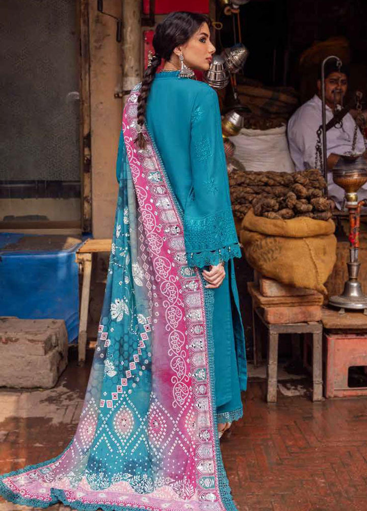 Bazaar By Nureh Embroidered Chikankari Khaddar Suits Unstitched 4 Piece NU23BCK NE-47 - Winter Collection