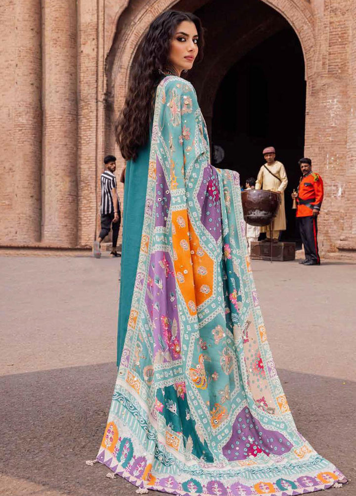 Bazaar By Nureh Embroidered Chikankari Khaddar Suits Unstitched 4 Piece NU23BCK NE-51 - Winter Collection