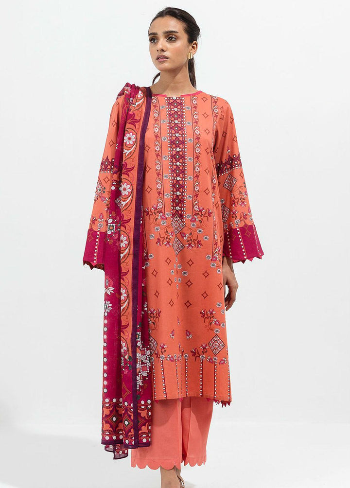 Beechtree Printed Lawn Suits Unstitched 2 Piece BT22SS BT1S22U33 - Summer Collection