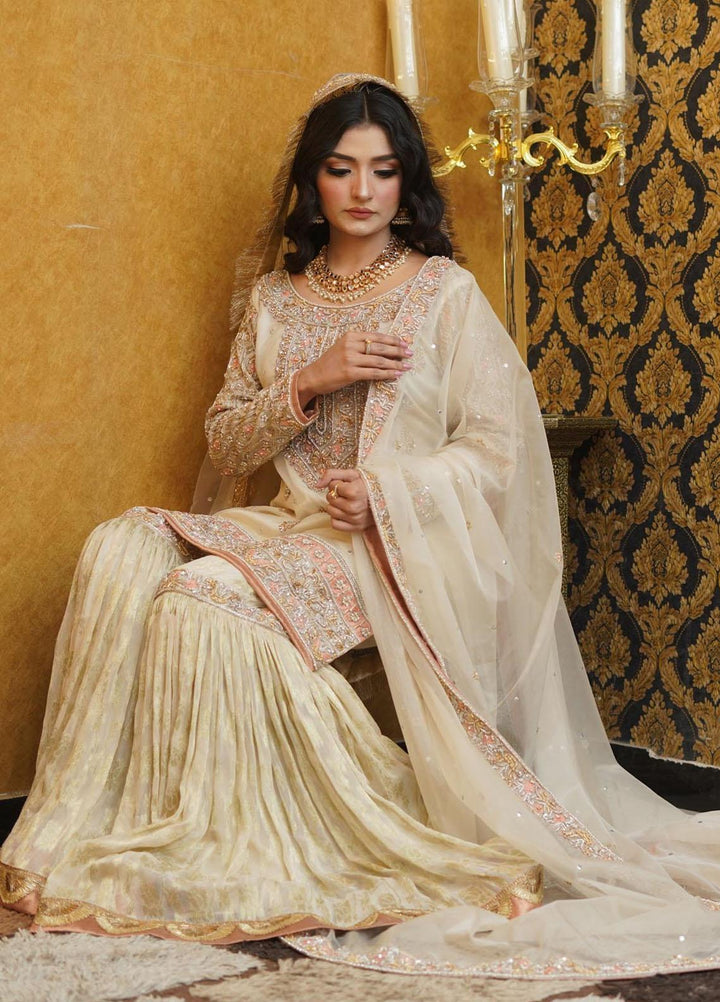 Uzman Yasen  Organza Luxury Pret 3 Piece Dress ARZO