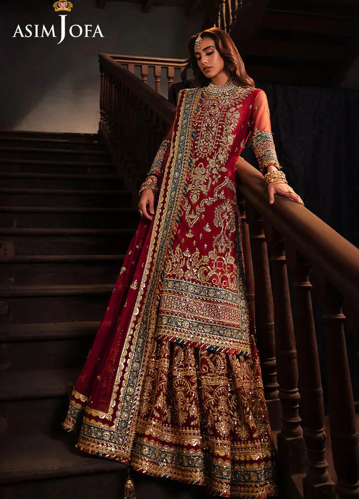 Bekhudi by Asim Jofa Embroidered Suit Unstitched 3 Piece AJKB-01 - Luxury Collection
