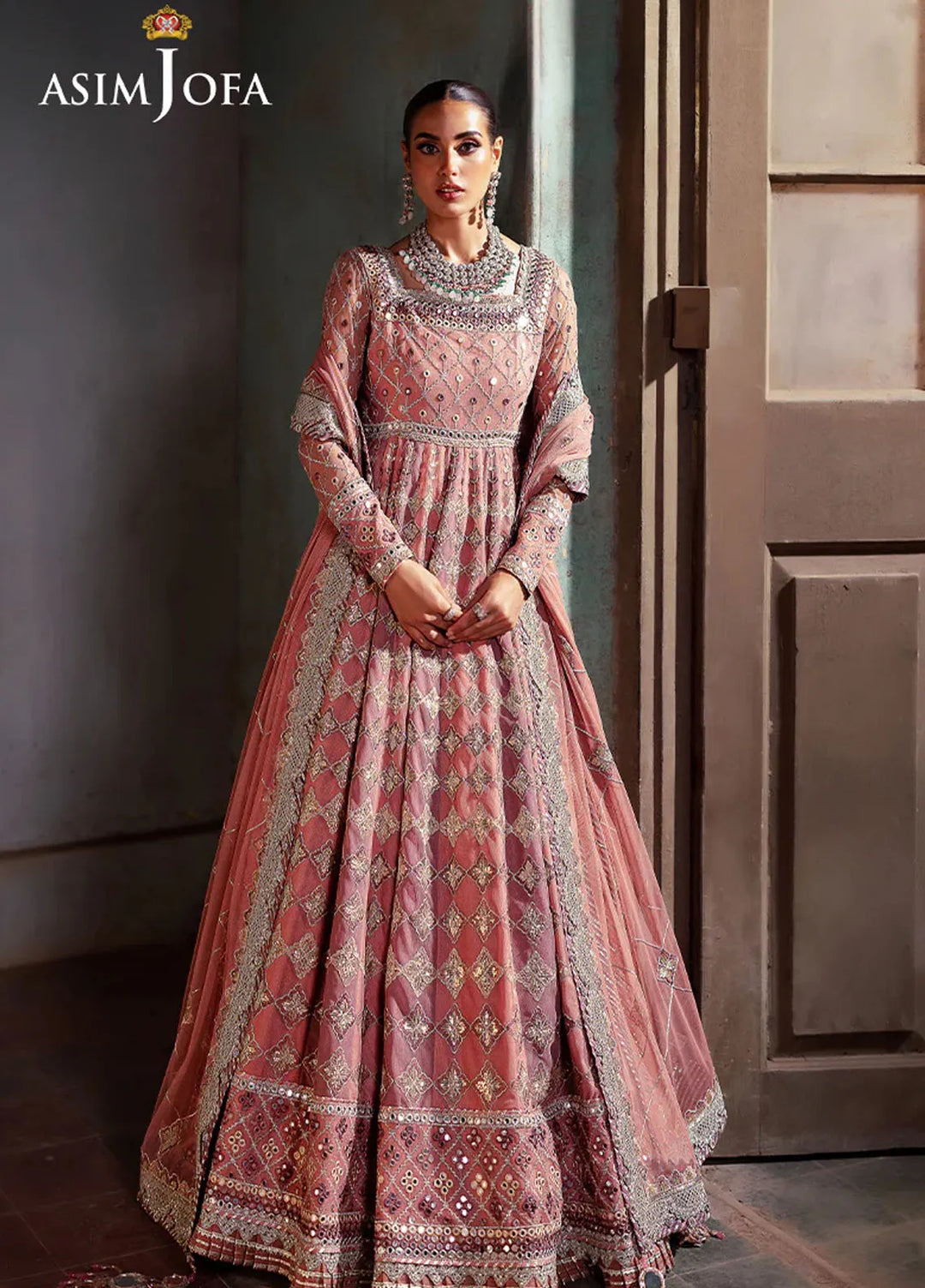Bekhudi by Asim Jofa Embroidered Suit Unstitched 3 Piece AJKB-03 - Luxury Collection