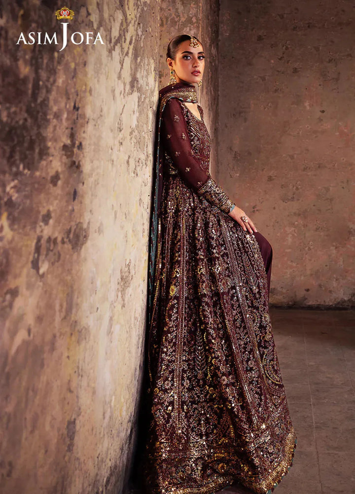 Bekhudi by Asim Jofa Embroidered Suit Unstitched 3 Piece AJKB-08 - Luxury Collection
