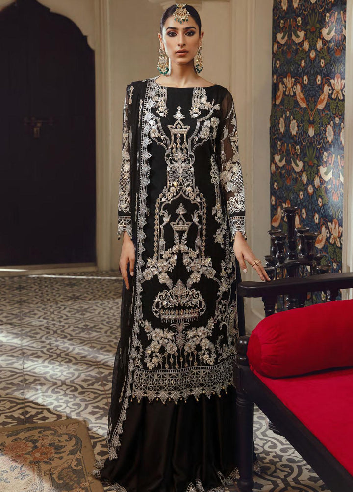 Belle Robe by Emaan Adeel Embroidered Organza Suits Unstitched 3 Piece EA21BR BL-04 - Luxury Collection