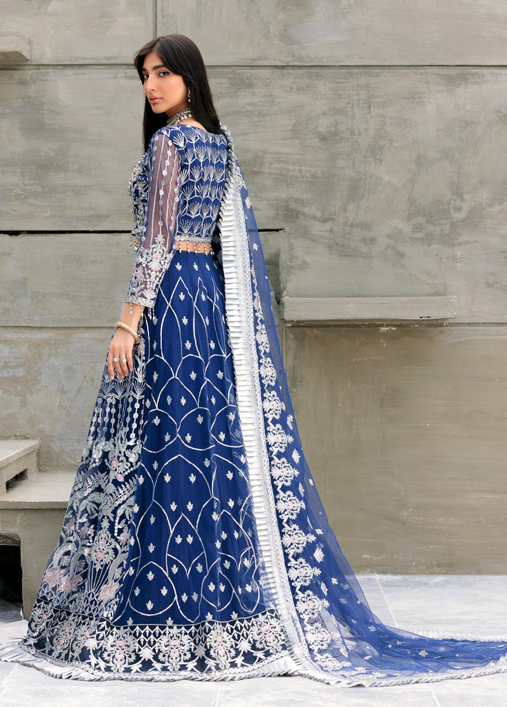 Belle Robe by Emaan Adeel Embroidered Net Suits Unstitched 3 Piece EA22-BR4 BL-407 - Luxury Collection