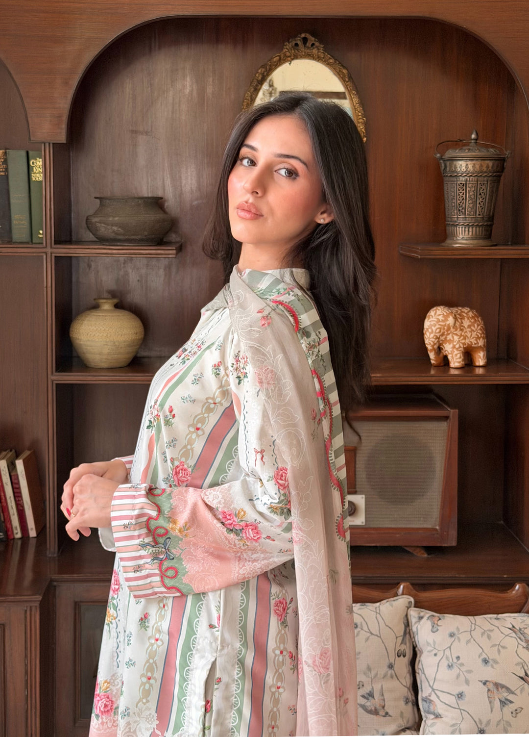 Bella Vacanza by Sahane RTW Printed Poly 3 Piece Suit PY7005 Casual Collection