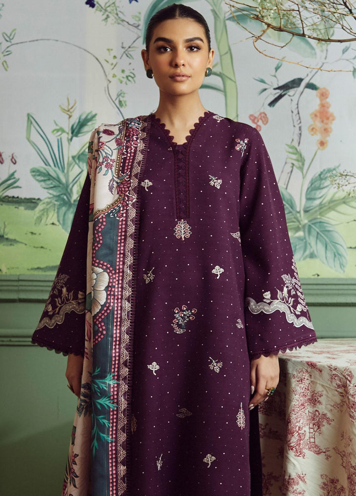 Bellini By Seran Embroidered Viscose Suits Unstitched 3 Piece SRN23BL D-01 Ella - Winter Collection