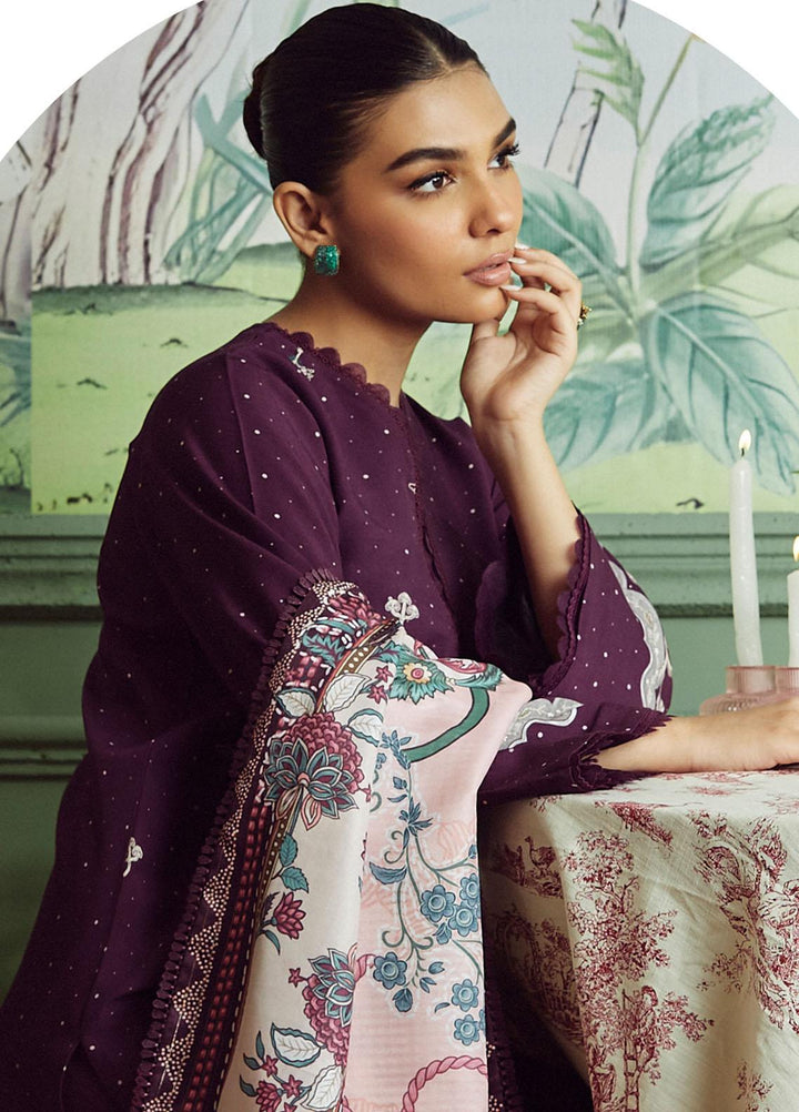 Bellini By Seran Embroidered Viscose Suits Unstitched 3 Piece SRN23BL D-01 Ella - Winter Collection