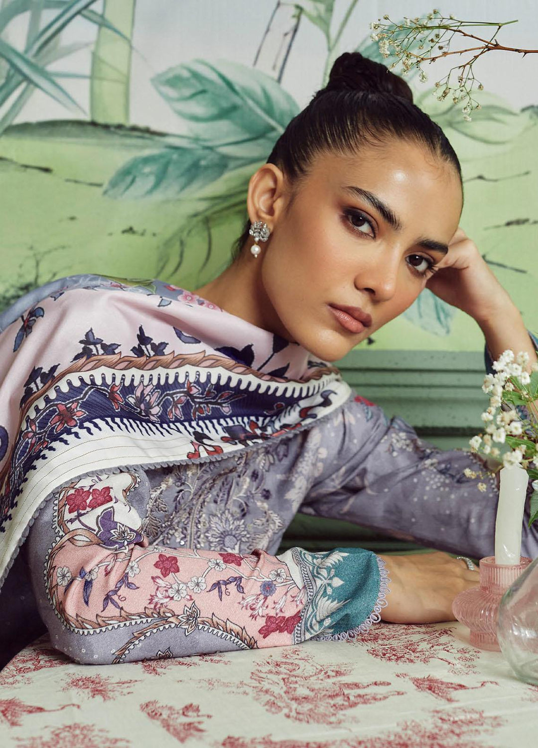 Bellini By Seran Embroidered Karandi Suits Unstitched 3 Piece SRN23BL D-02 Charlotte - Winter Collection