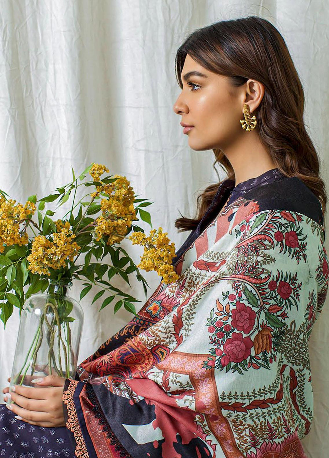 Bellini By Seran Embroidered Cotail Suits Unstitched 3 Piece SRN23BL D-06 Violette - Winter Collection