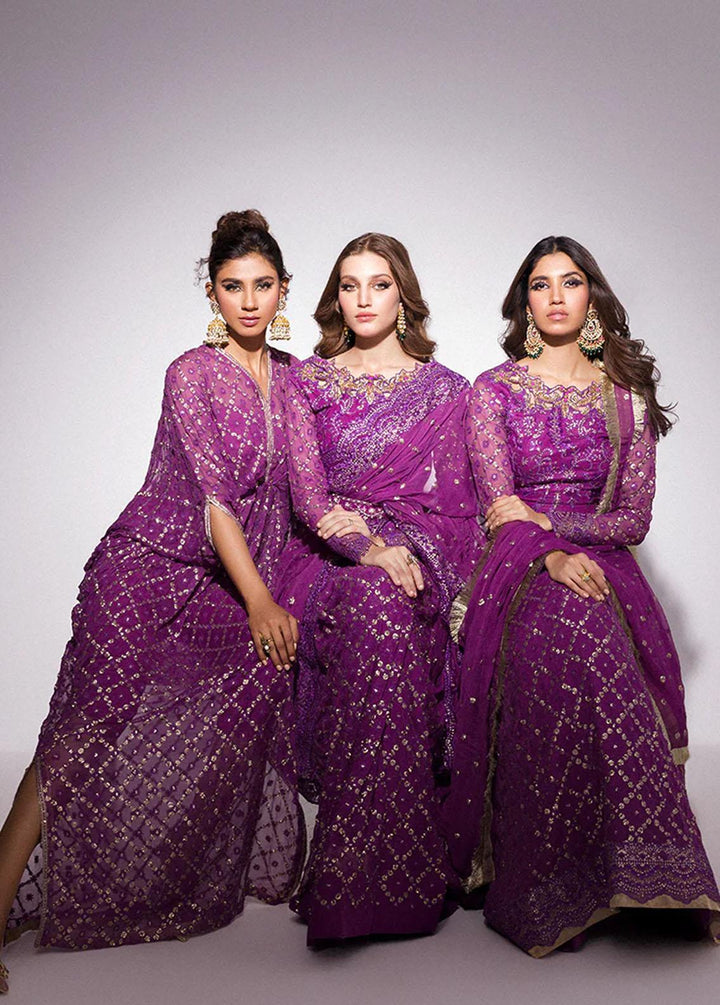 Mushq Embroidered Chiffon Suits Unstitched 4 Piece MQ24BM BOM-09 Gulaab - Luxury Collection