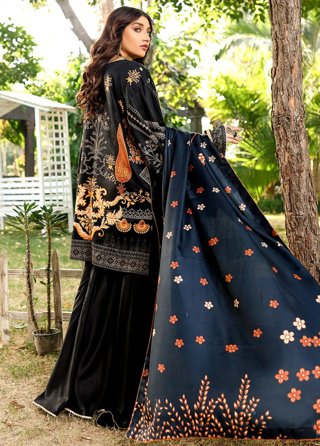 Bin Ilyas Embroidered Kotail Suits Unstitched 3 Piece BI24MJ 766 A - Winter Collection