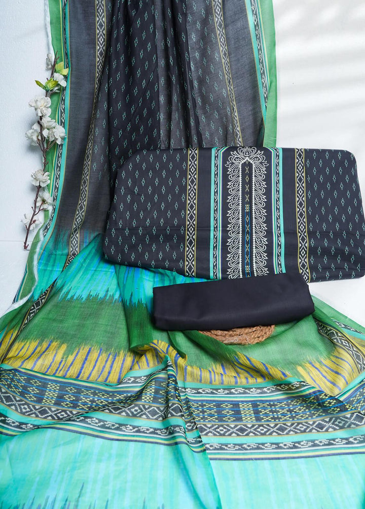 Bin Saeed Printed Lawn Suits Unstitched 3 Piece BS22L D-200 - Summer Collection