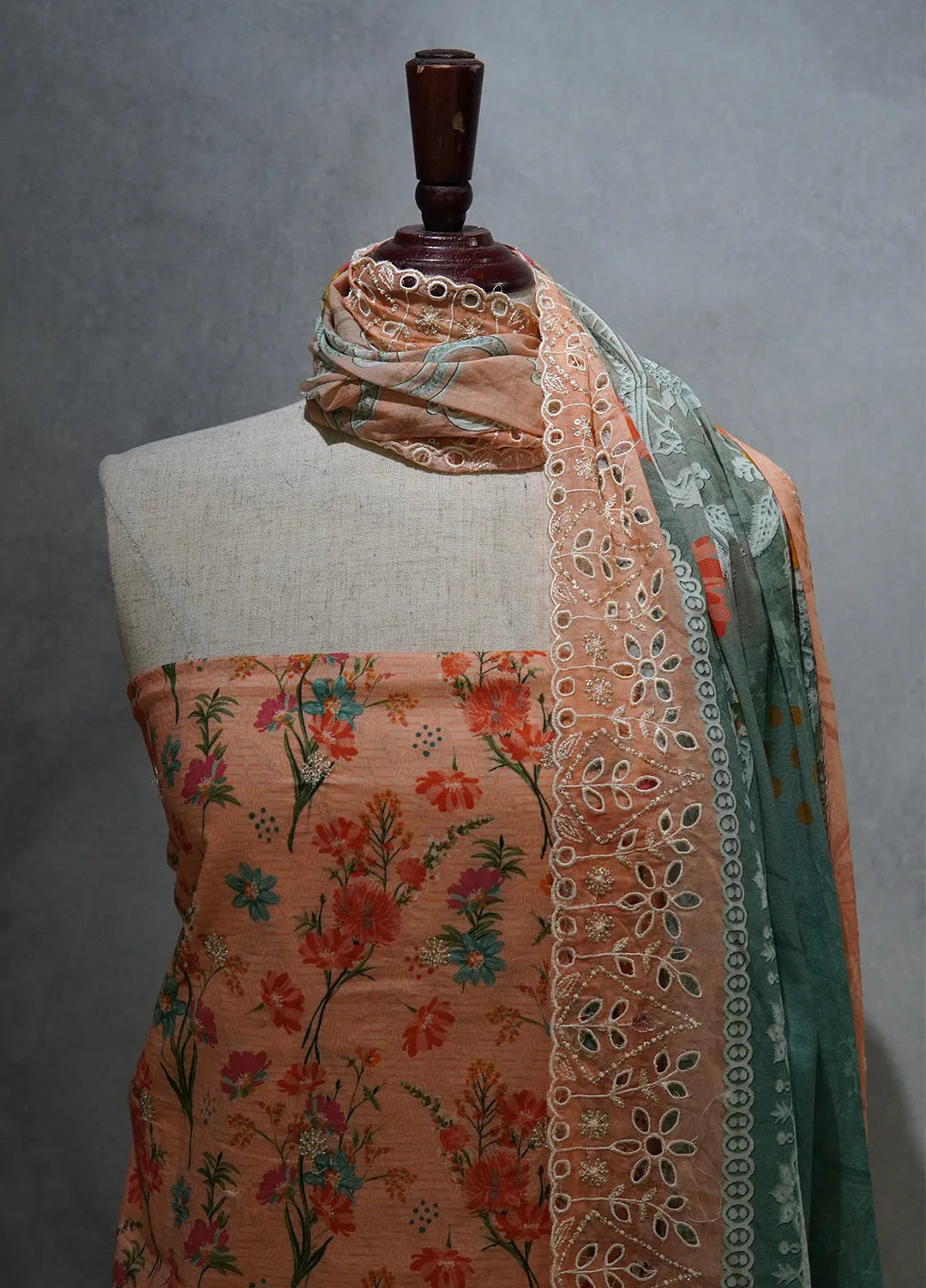 Bin Saeed Embroidered Lawn Suit Unstitched 3 Piece Suit BS24E D-322 - Summer Collection