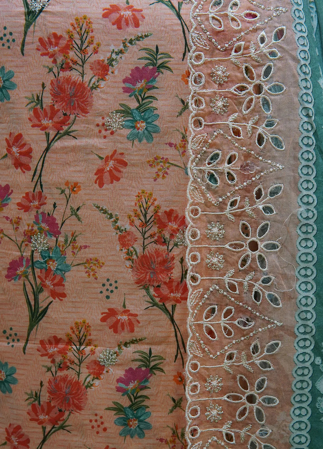 Bin Saeed Embroidered Lawn Suit Unstitched 3 Piece Suit BS24E D-322 - Summer Collection