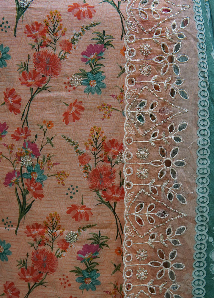 Bin Saeed Embroidered Lawn Suit Unstitched 3 Piece Suit BS24E D-322 - Summer Collection