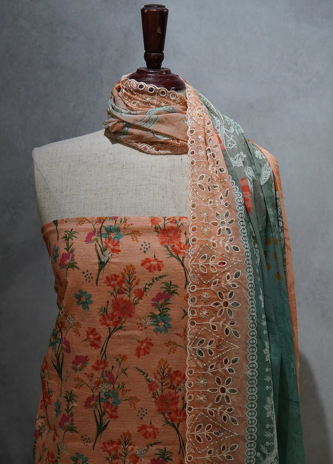 Bin Saeed Embroidered Lawn Suit Unstitched 3 Piece Suit BS24E D-322 - Summer Collection