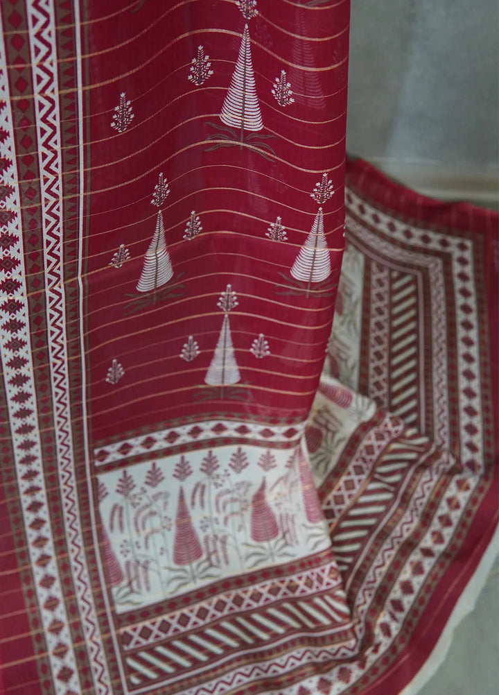 Bin Saeed Printed Cotton Suit Unstitched 3 Piece BN24F D-49 - Summer Collection
