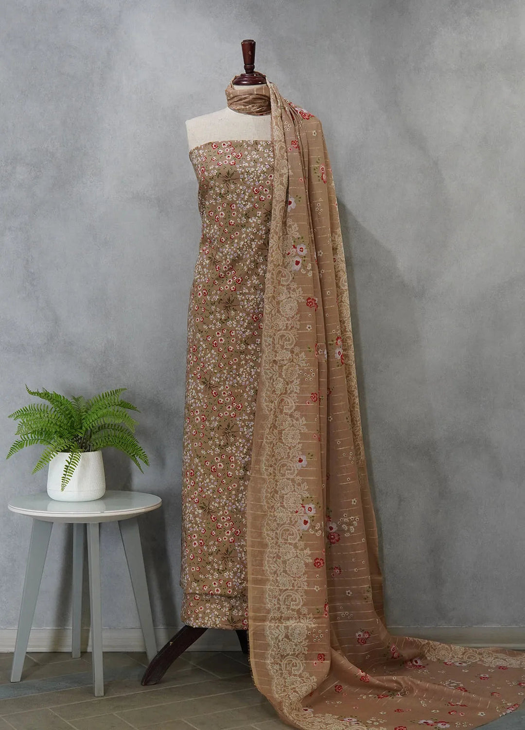 Bin Saeed Printed Cotton Suit Unstitched 3 Piece BN24F D-66 - Summer Collection