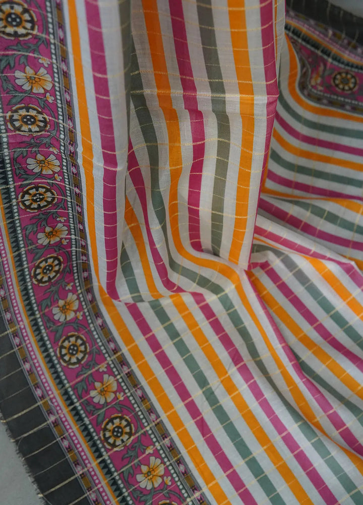 Bin Saeed Printed Cotton Suit Unstitched 3 Piece BN24F D-69 - Summer Collection