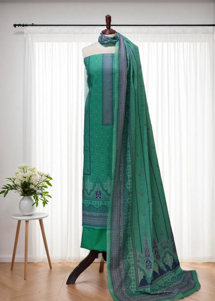 Bin Saeed Printed Suit Unstitched 3 Piece BN24F D-722 - Summer Collection