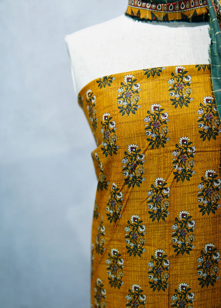 Bin Saeed Printed Suit Unstitched 3 Piece D-44 - Fall Collection