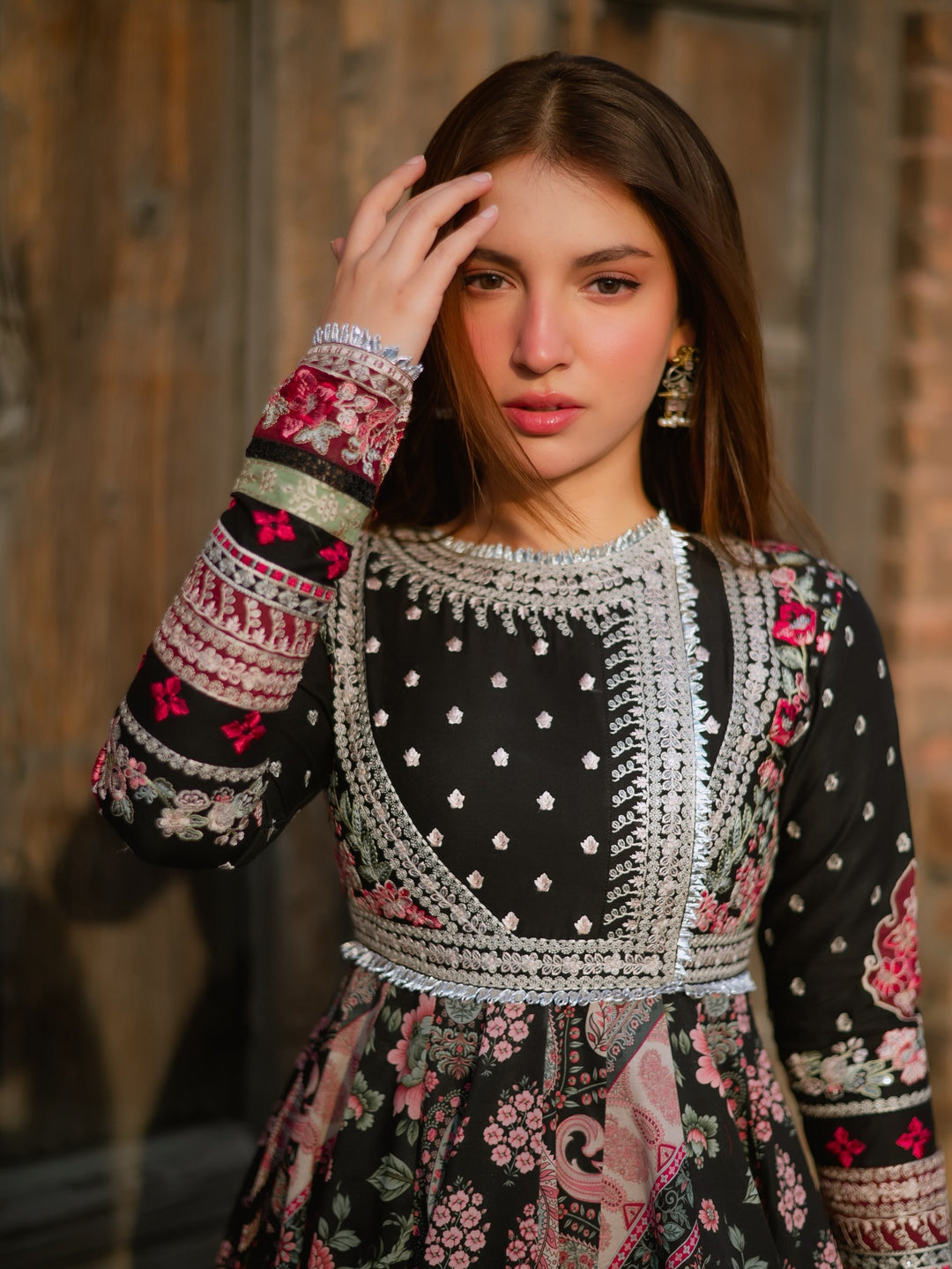 Mashriq by Bin Ilyas Unstitched Embroidered Lawn 3 Piece Suit BI26UML D115B - Festive Collection