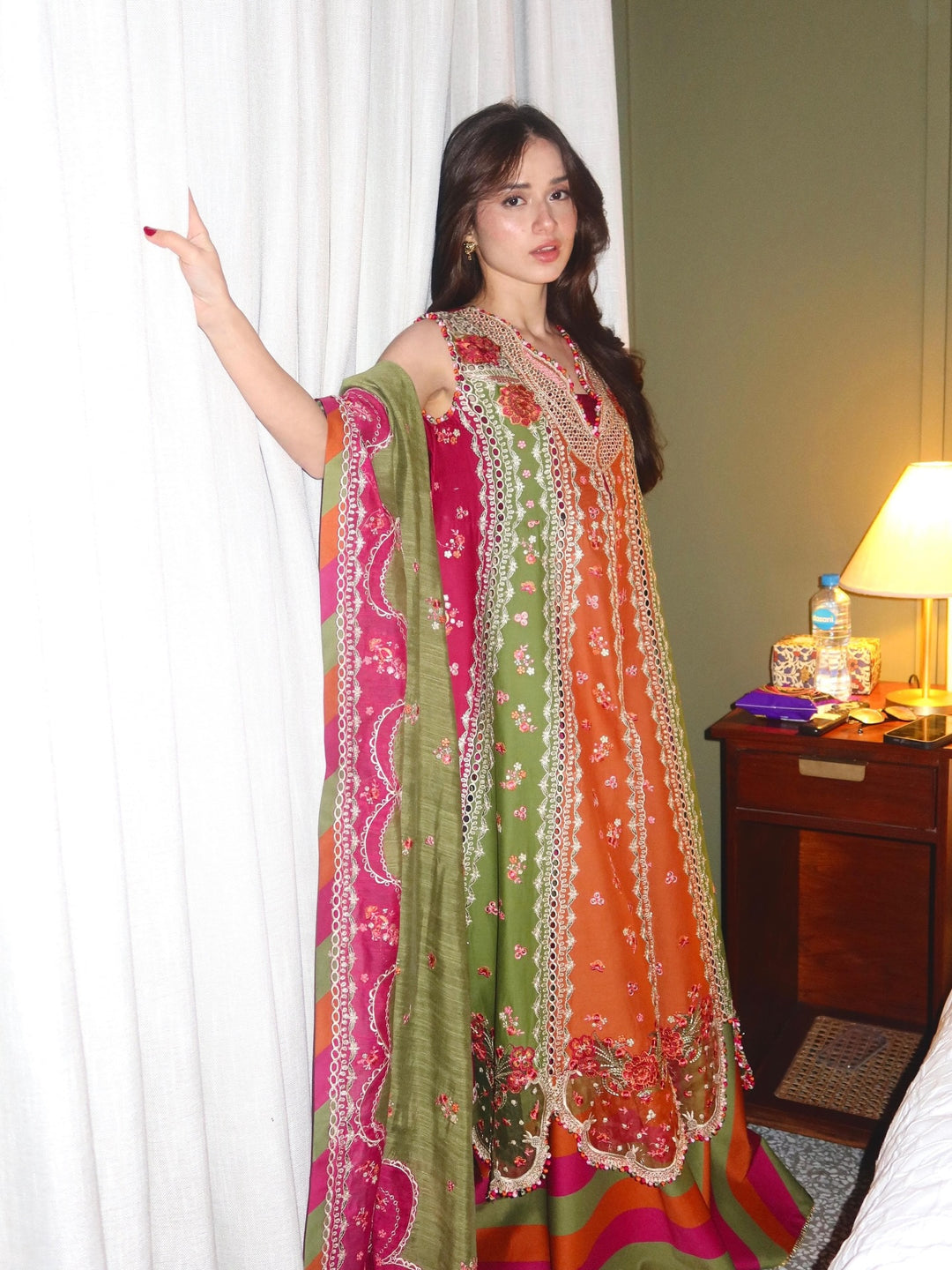 Mashriq by Bin Ilyas Unstitched Embroidered Lawn 3 Piece Suit BI26UML D114B - Festive Collection