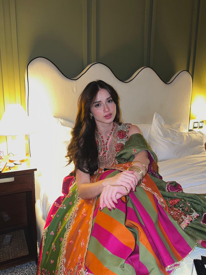 Mashriq by Bin Ilyas Unstitched Embroidered Lawn 3 Piece Suit BI26UML D114B - Festive Collection