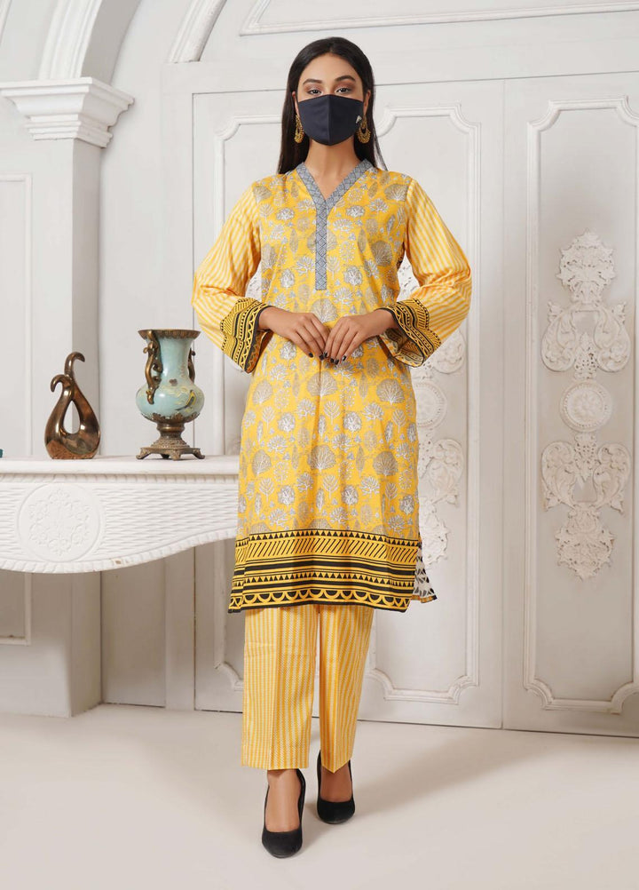 Bint-al-Bilaad Casual Pret Printed Lawn 2 Piece Suit BAB23SL 3021