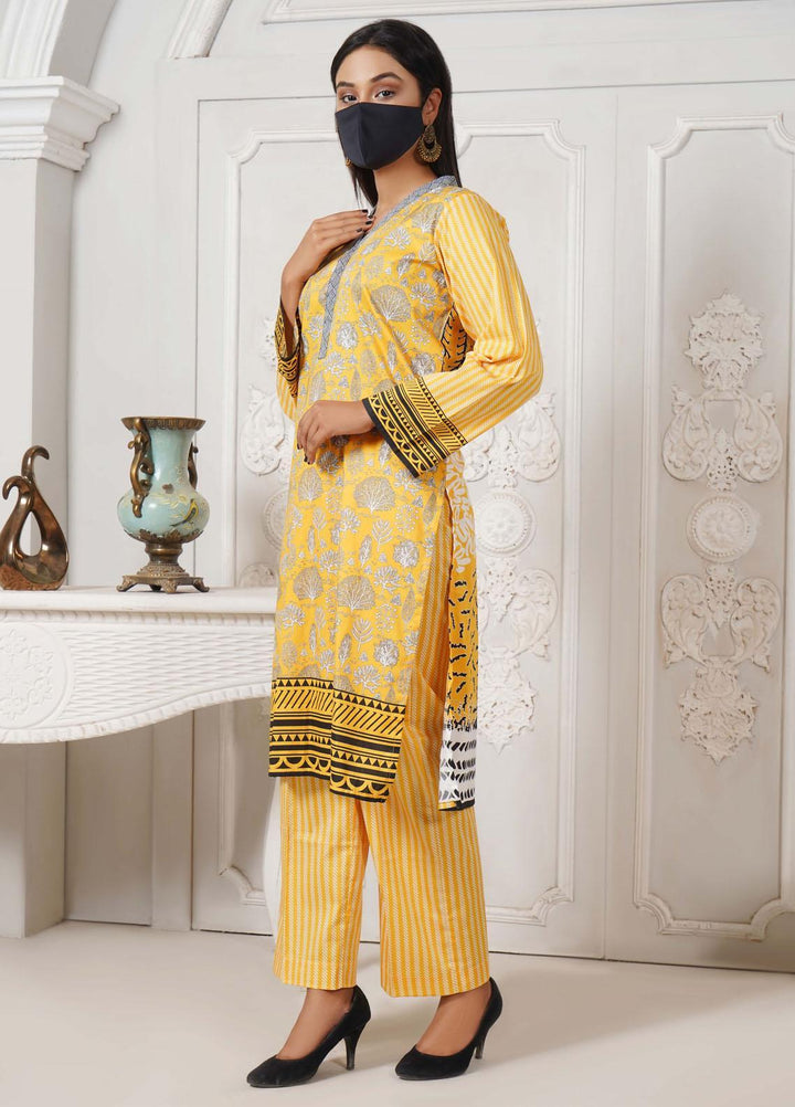 Bint-al-Bilaad Casual Pret Printed Lawn 2 Piece Suit BAB23SL 3021