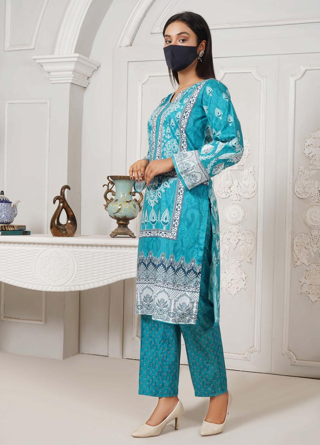 Bint-al-Bilaad Casual Pret Printed Lawn 2 Piece Suit BAB23SL 3028