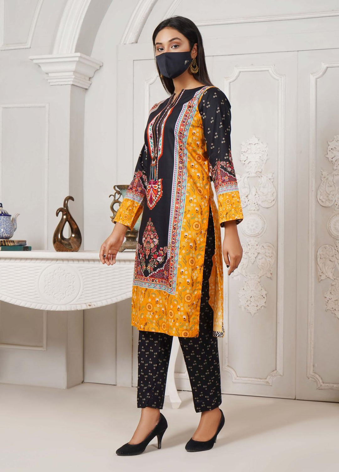 Bint-al-Bilaad Casual Pret Printed Lawn 2 Piece Suit BAB23SL 3029