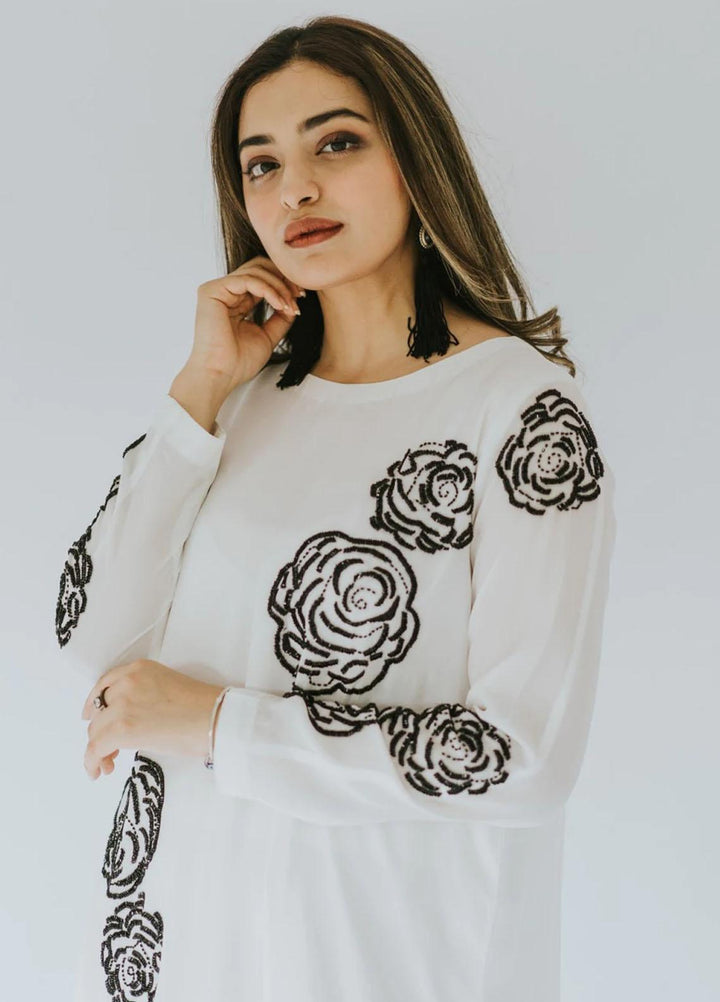 Farhat Inam Khan Pret  Crepe 2 Piece FIK22BW FIK-002