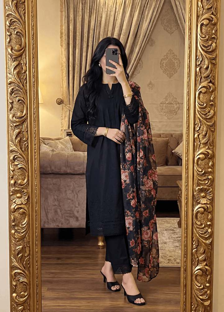 Floral Vibes by HZ Textiles Unstitched Embroidered Lawn 3 Piece Suit FVE - 03 Festive Collection