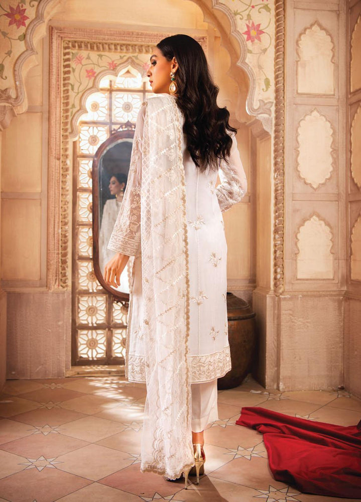 Blanche Fashion Embroidered Chiffon Suits Unstitched 3 Piece BLF22C BLC-03 - Luxury Festive Collection