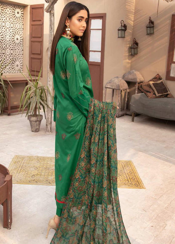 Blossom by Riaz Arts Embroidered Lawn Suits Unstitched 3 Piece RA21BE BL-02 - Summer Collection