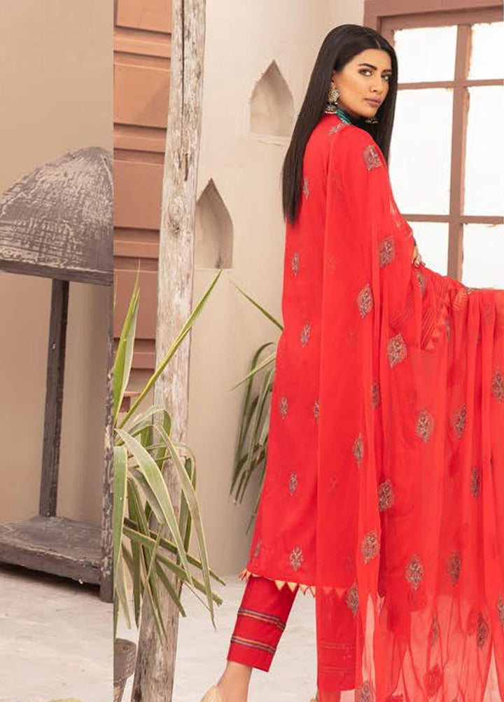 Blossom by Riaz Arts Embroidered Lawn Suits Unstitched 3 Piece RA21BE BL-10 - Summer Collection