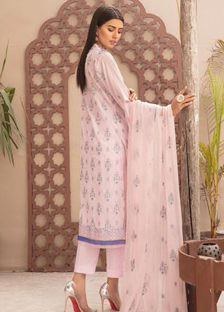 Blossom by Riaz Arts Embroidered Lawn Suits Unstitched 3 Piece RA21BE BL-12 - Summer Collection