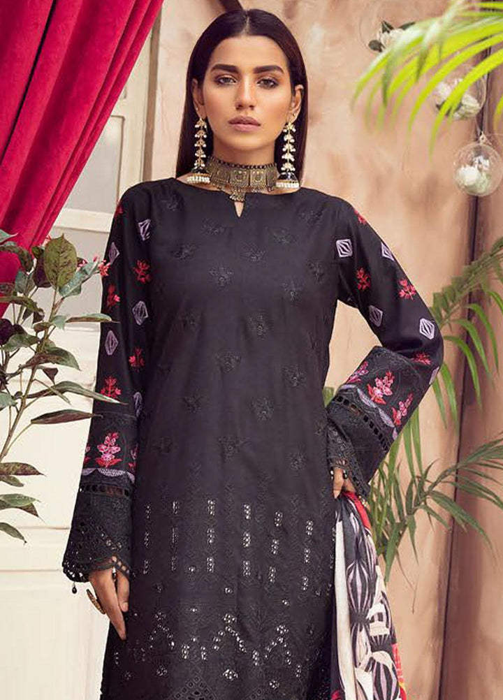 Blossom by Riaz Arts Embroidered Peach Leather Suits Unstitched 3 Piece RA21BP D-06 - Winter Collection