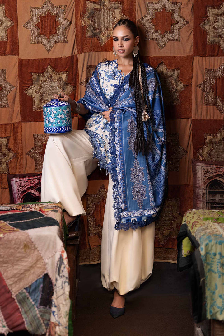 M Prints by Maria B Unstitched Printed Cambric 3 Piece Suit MB26UPC 8A - Casual Collection