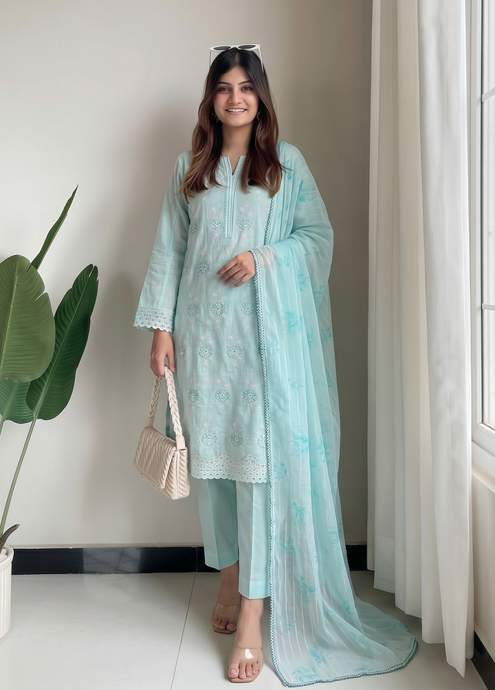 Dynasty by HZ Textiles Unstitched Embroidered Lawn 3 Piece Suit DEC - 07 Summer Collection