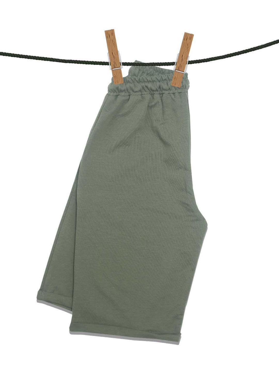Sanaulla Exclusive Range Jersey Casual Shorts for Boys -  3141-2 Green