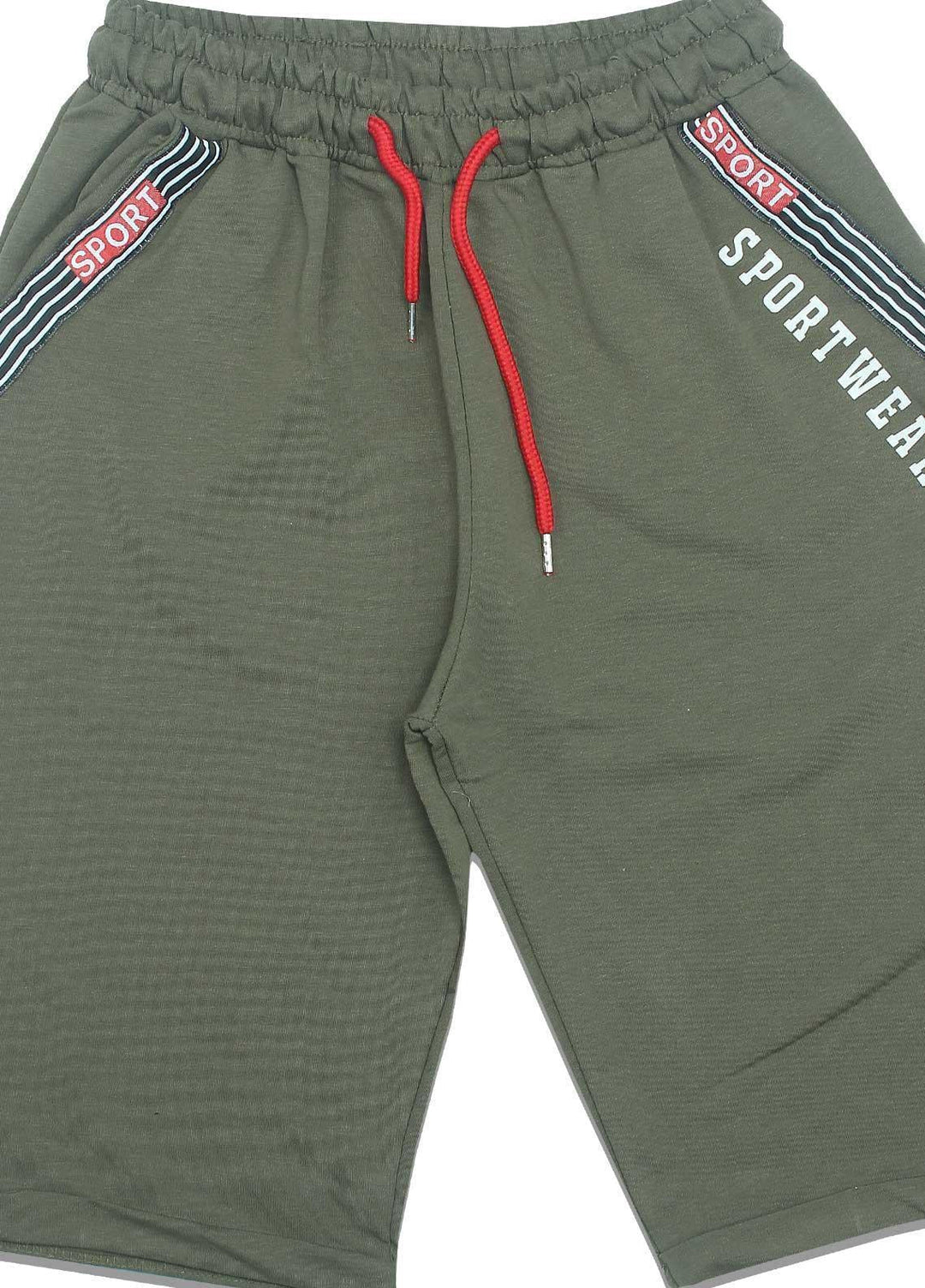 Sanaulla Exclusive Range Jersey Casual Shorts for Boys -  3141-2 Green