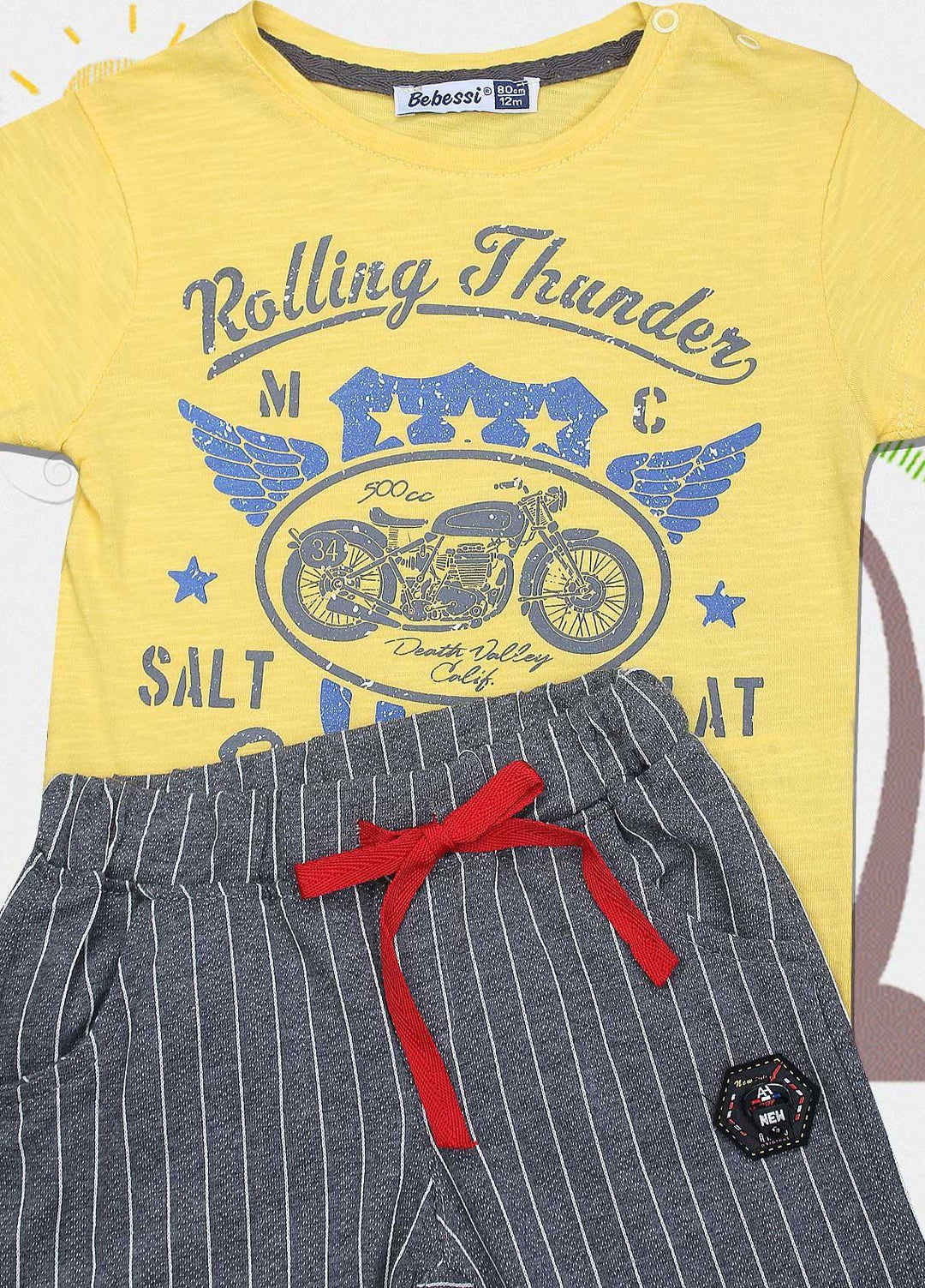 Sanaulla Exclusive Range Cotton Fancy Boys Suits -  3512 Yellow