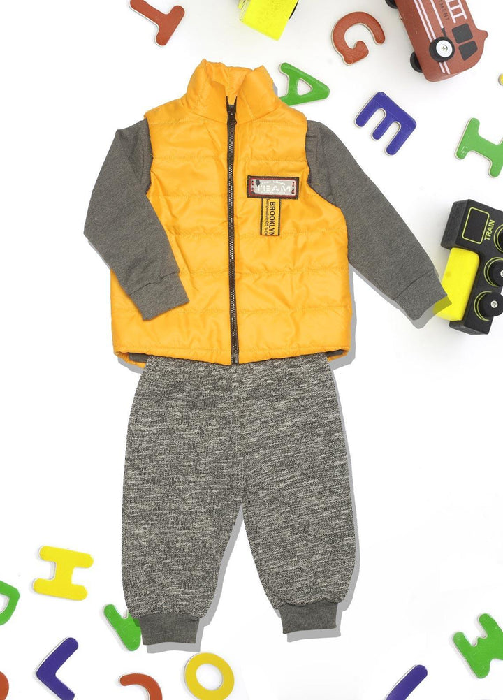 Sanaulla Exclusive Range  Fancy Boys Suits -  334012 Yellow